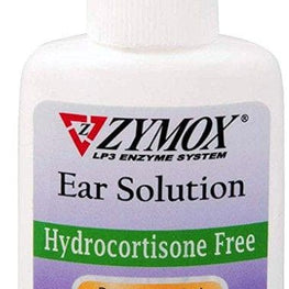 Zymox Enzymatic Ear Solution Hydrocortisone Free for Dogs and Cats