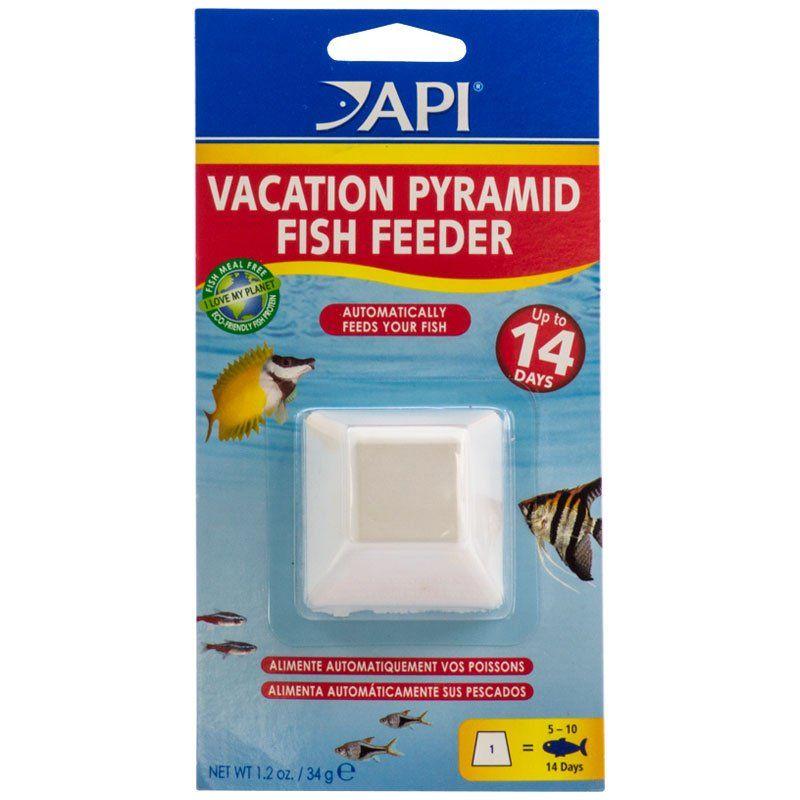 API Aquarium Feeds up to 15-20 fish in a 10 gallon tank for 7 to 8 days API 14 Day Vacation Pyramid Fish Feeder