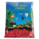 Pure Water Pebbles Aquarium 25 lbs (3.1-6.3 mm Grain) Pure Water Pebbles Aquarium Gravel - Currant Red