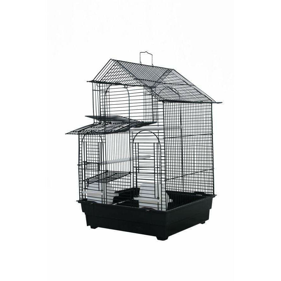 AE Cage Company Bird 1 count AE Cage Company House Top Bird Cage Assorted Colors 16"x14"x23"