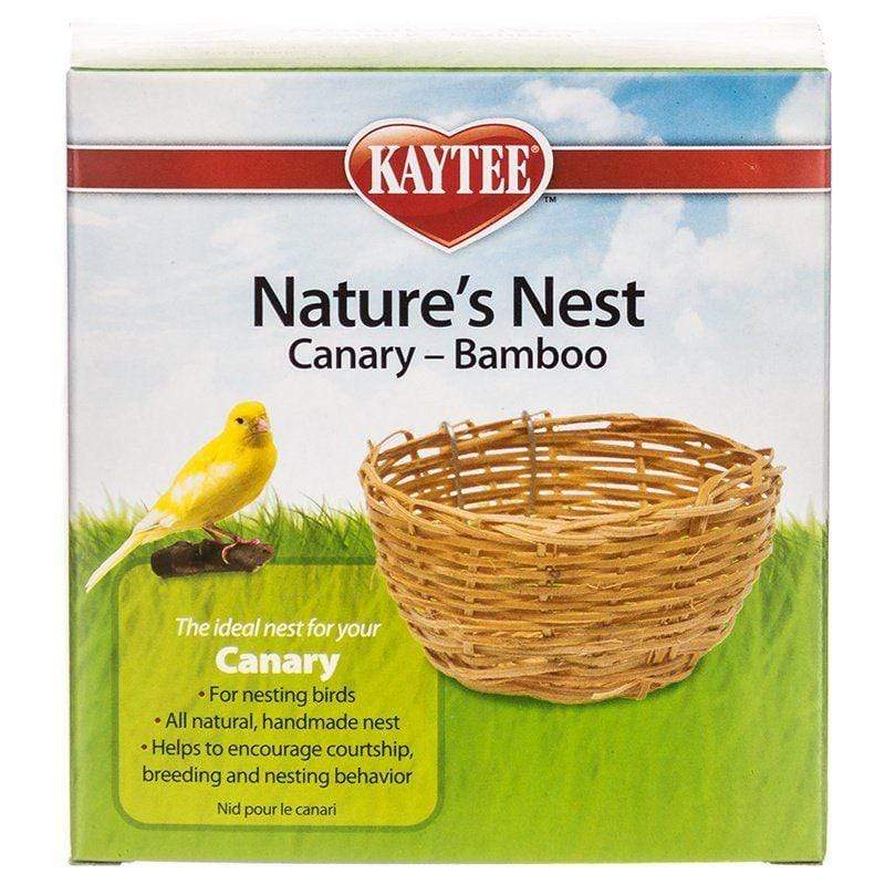 Kaytee Bird 1 Pack - (4"W x 2"H) Kaytee Nature's Nest Bamboo Nest - Canary