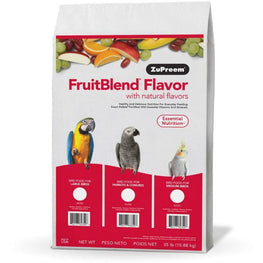 ZuPreem Bird 35 lbs ZuPreem FriutBlend with Natural Fruit Flavors Pellet Bird Food for Medium Birds (Cockatiel and Lovebird)