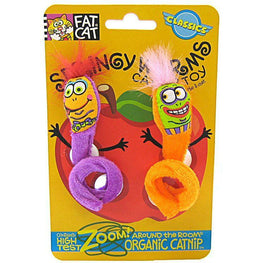 Fat Cat Cat Springy Worm Catnip Toy Fat Cat Springy Worm Catnip Toy - Assorted