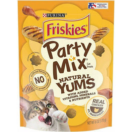 Friskies Cat 6 oz Friskies Party Mix Cat Treats Natural Yums With Real Chicken