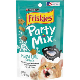 Friskies Cat 2.1 oz Friskies Party Mix Crunch Treats Meow Luau
