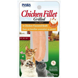 Inaba Cat 0.9 oz Inaba Chicken Fillet Grilled Cat Treat in Chicken Flavored Broth
