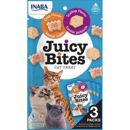 Inaba Cat 3 count Inaba Juicy Bites Cat Treat Scallop and Crab Flavor