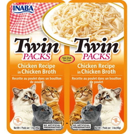 Inaba Cat 2 count Inaba Twin Packs Chicken Recipe in Chicken Broth for Cats