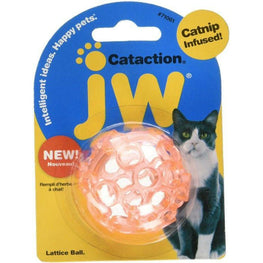 JW Pet Cat 1 count JW Pet Cataction Catnip Infused Lattice Ball Cat Toy