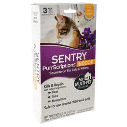 Sentry Cat 3 Count Sentry PurrScriptions Indoor Squeeze-On for Cats & Kittens