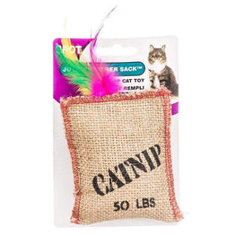 Spot Cat Jute & Feather Sack Spot Jute & Feather Sack with Catnip Cat Toy