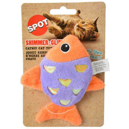 Spot Cat 1 Count Spot Shimmer Glimmer Fish Catnip Toy - Assorted Colors
