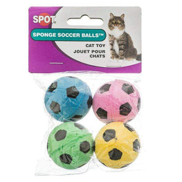 Spot Cat 4 Pack Spot Spotnips Sponge Soccer Balls Cat Toys