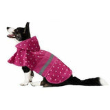 Fashion Pet Dog X-Large Fashion Pet Polka Dot Dog Raincoat Pink
