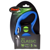 Flexi Dog Small - 16' Lead (Pets up to 26 lbs) Flexi New Classic Retractable Cord Leash - Blue