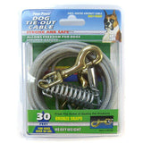 Four Paws Dog Four Paws Dog Tie Out Cable - Heavy Weight - Black