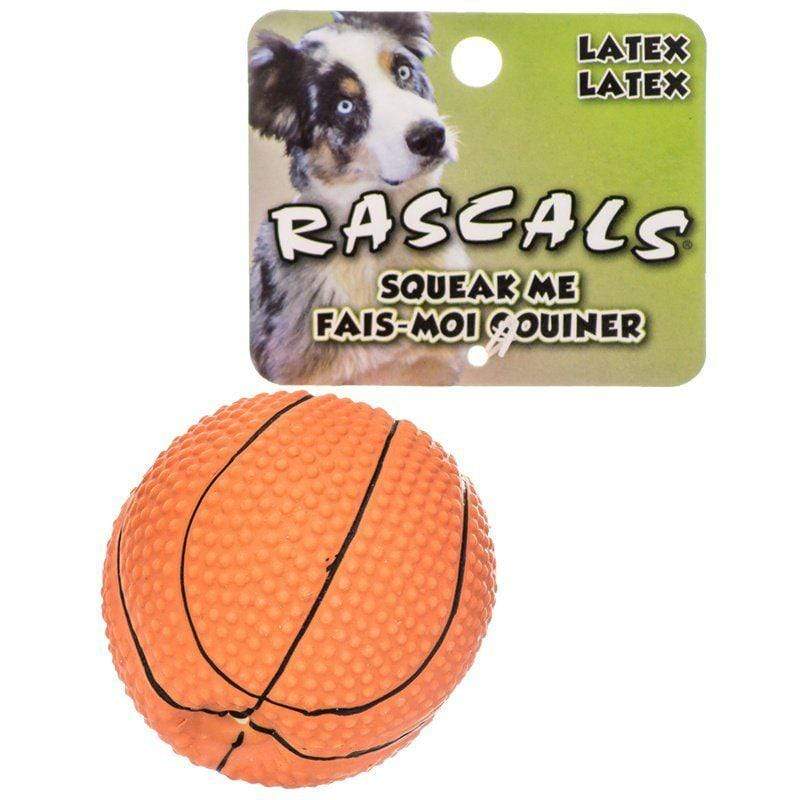 Coastal Pet Dog 2.5" Diameter Rascals Latex Basketball Dog Toy