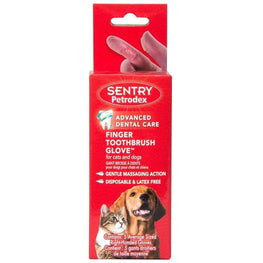 Sentry Dog 5 count Sentry Petrodex Finger Toothbrush Glove for Cats & Dogs