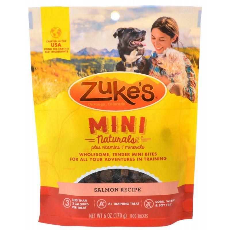 Zukes Dog 6 oz Zukes Mini Naturals Dog Treat - Savory Salmon Recipe