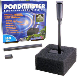 Pondmaster Pond 190 GPH Pondmaster Fountain Head & Filter Kit
