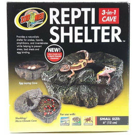 Zoo Med Reptile 1 count Zoo Med Repti Shelter 3 in 1 Cave Small