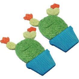 AE Cage Company Small Pet 2 count AE Cage Company Nibbles Potted Cactus Loofah Chew Toys