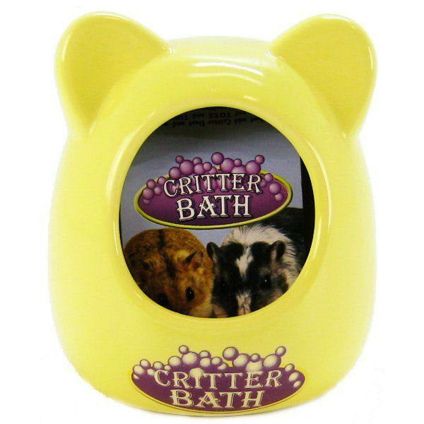 Kaytee Small Pet Assorted Colors - (3.5"L x 3.5"W x 4.25"H) Kaytee Critter Bath - Ceramic