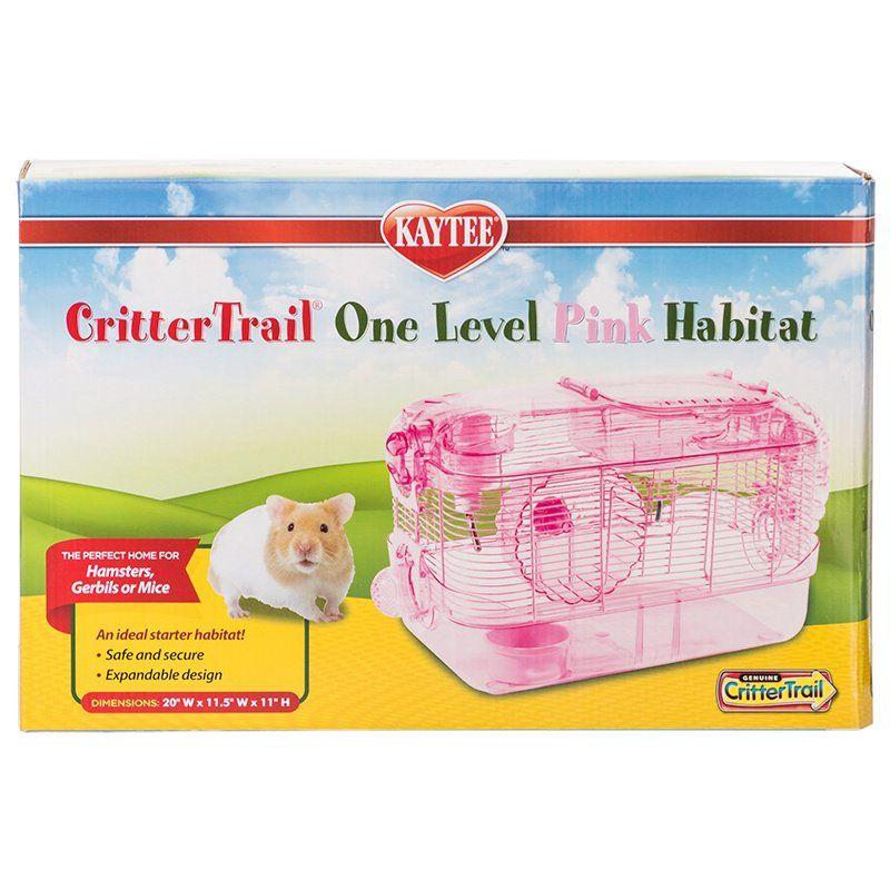Kaytee Small Pet 16"L x 10.5"W x 11"H Kaytee CritterTrail One Level Habitat - Pink