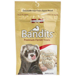 Marshall Small Pet 3 oz Marshall Bandits Premium Ferret Treats - Peanut Butter Flavor