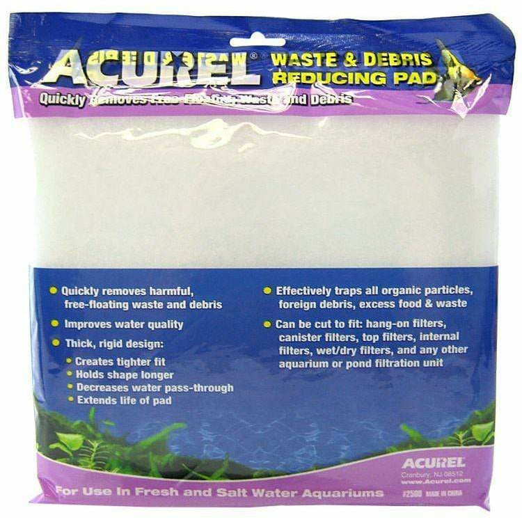 Acurel Aquarium 18" Long x 10" Wide Acurel Waste & Debris Reducing Pad - Polyfiber Media Pad