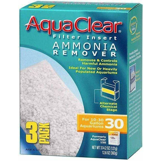 AquaClear Aquarium Size 30 - 3 count Aquaclear Ammonia Remover Filter Insert