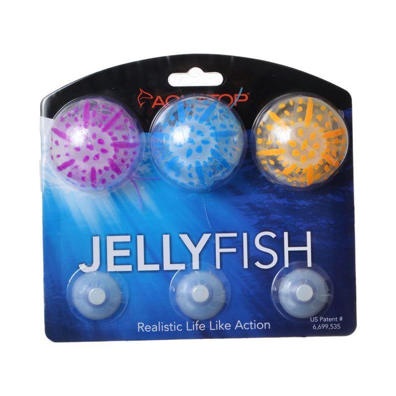 Aquatop Aquarium Small - 3 Pack Aquatop Silicone Jellyfish Aquarium Ornament - Assorted Colors