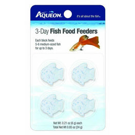 Aqueon Aquarium 4 Pack Aqueon 3-Day Fish Food Feeders