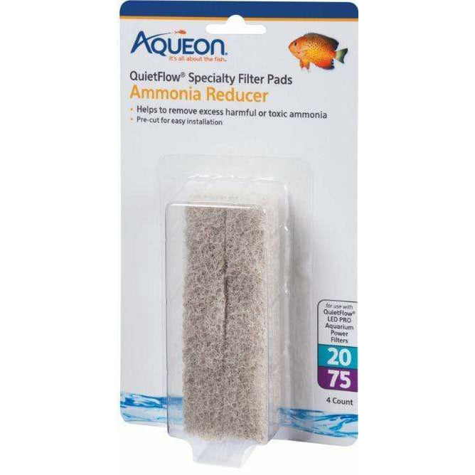 Aqueon Aquarium 4 count Aqueon Ammonia Reducer for QuietFlow LED Pro Power Filter 20/75