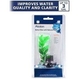 Aqueon Aquarium 1 count Aqueon Betta Filter with Natural Plant