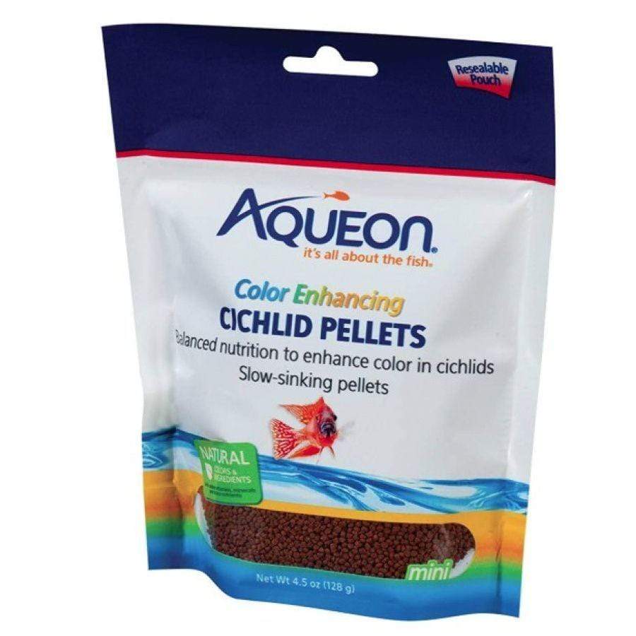 Aqueon Aquarium 4.5 oz Aqueon Color Enhancing Cichlid Food Pellets
