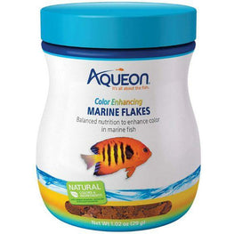 Aqueon Aquarium 1.02 oz Aqueon Color Enhancing Marine Flakes Fish Food
