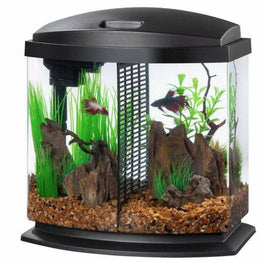 Aqueon Aquarium 2.5 gallon Aqueon LED BettaBow 2.5 SmartClean Aquarium Kit Black