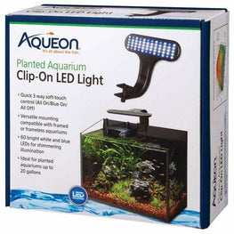 Aqueon Aquarium 1 Pack Aqueon Planted Aquarium Clip-On LED Light