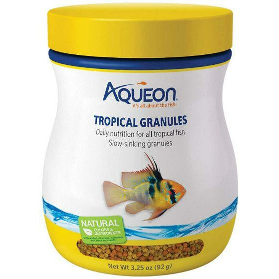 Aqueon Aquarium 3.25 oz Aqueon Tropical Granules Fish Food