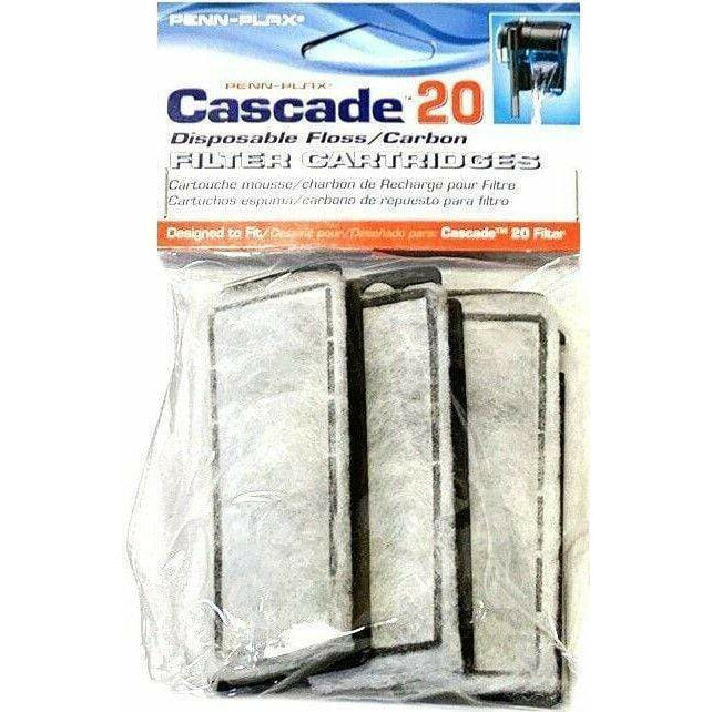 Cascade Aquarium 3 count Cascade 20 Power Filter Replacement Carbon Filter Cartridges