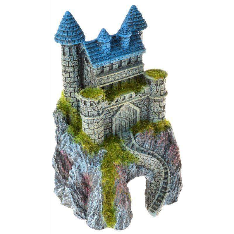 Blue Ribbon Pet Products Aquarium 1 Count Exotic Environments Mountain Top Castle with Moss