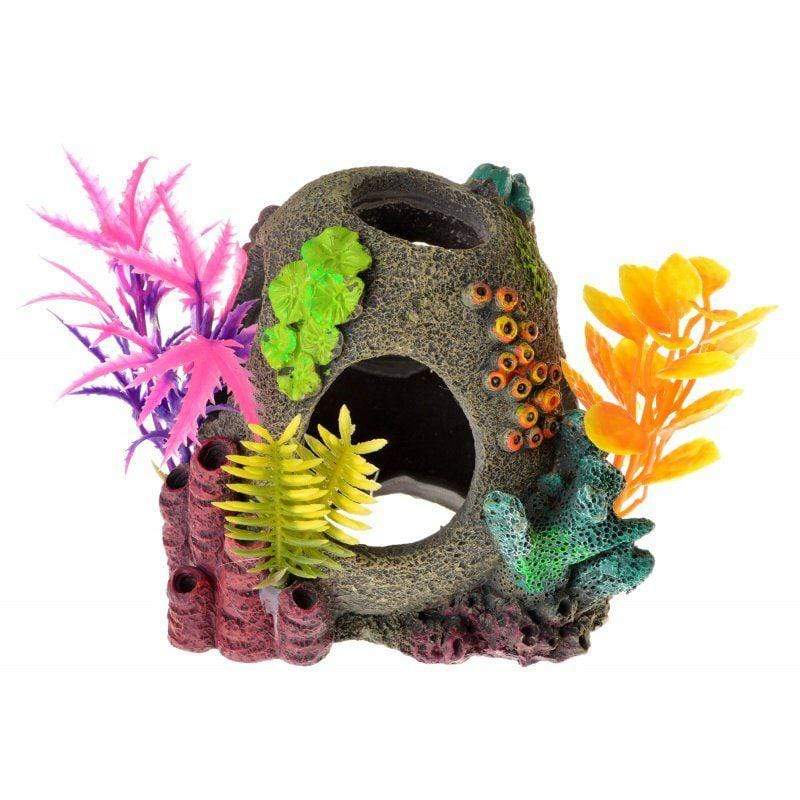 Blue Ribbon Pet Products Aquarium 1 Count Exotic Environments Sunken Orb Floral Ornament
