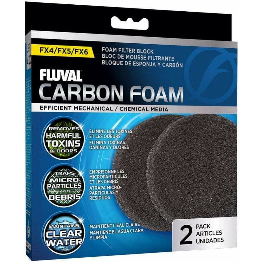 Fluval Aquarium 2 count Fluval FX5/6 Replacement Carbon Impregnated Foam Pad