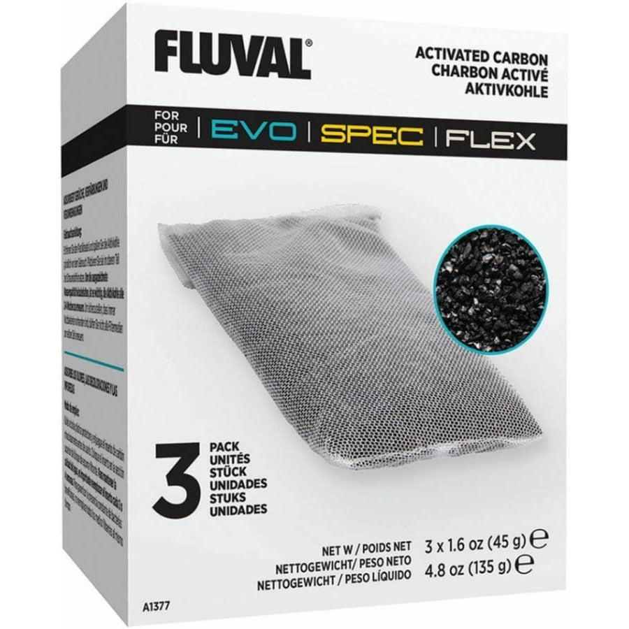Fluval Aquarium 3 count Fluval Spec Replacement Carbon Insert