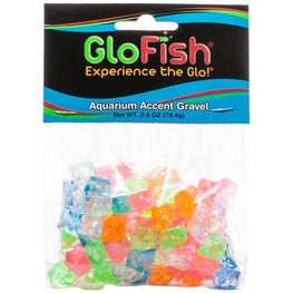 GloFish Aquarium 3 oz GloFish Accent Gravel - Multicolored Gems