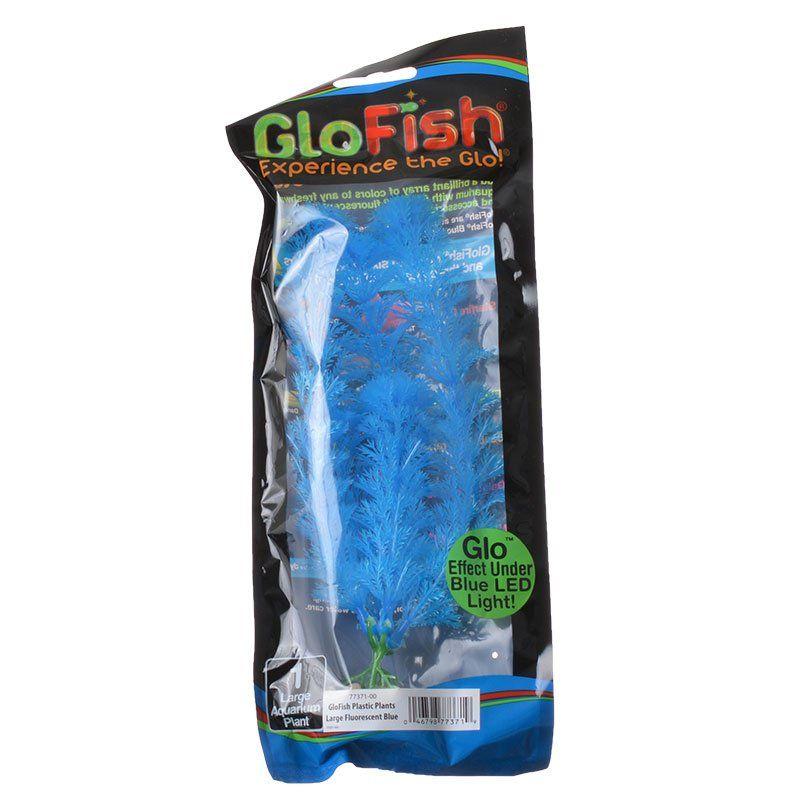 GloFish Aquarium Large - (7"-8.5" High) GloFish Blue Aquarium Plant