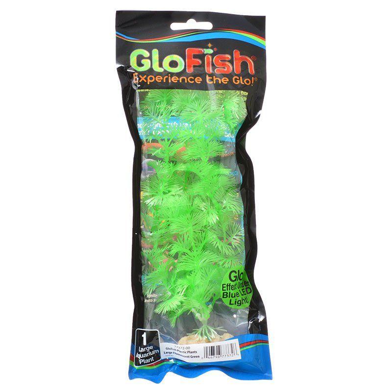 GloFish Aquarium Large - (7"-8.5" High) GloFish Green Aquarium Plant