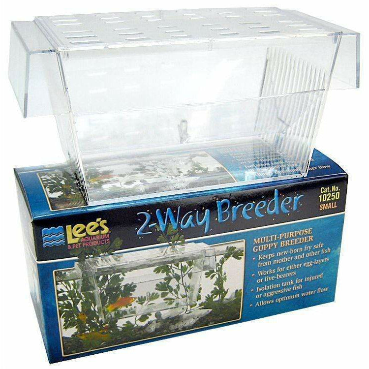 Lee's Aquarium 6.75"L x 3"W x 3"H Lees 2-Way Breeding Tank
