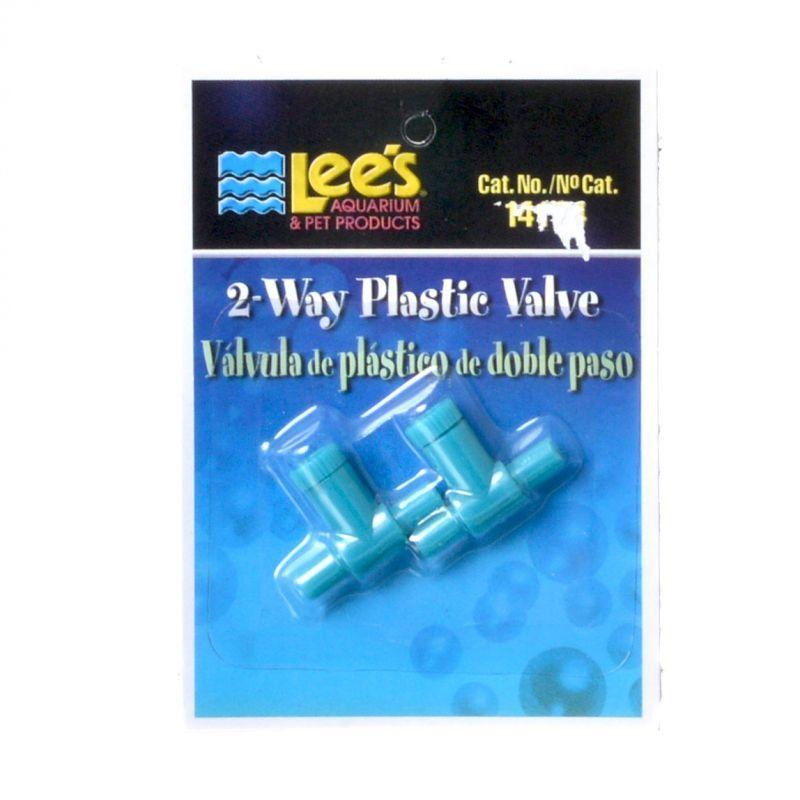 Lee's Aquarium 2 Pack Lees 2 Way Plastic Valve